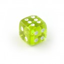 Dé de Piercing Acrylique UV Vert Transparent