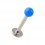 Piercing Labret / Tragus Acrylique Bleu Foncé avec Boule Pleine