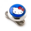 Piercing Microdermal Hello Kitty Bleu Fonc&eacute;