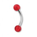 Arcade Acrylique Rouge Transparent Boules