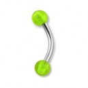 Arcade Acrylique Vert Transparent Boules