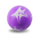 Boule Acrylique Etoile Peinte à la Main Blanc / Violet