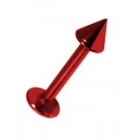 Labret / L&egrave;vre Anodis&eacute; Rouge Pique