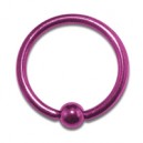 Labret / Anneau Anodisé Rose BCR