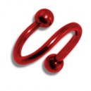 Spirale Anodis&eacute; Rouge Boules