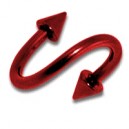Spirale Anodisé Rouge Piques