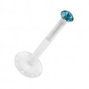 Piercing Madonna Stud Bioflex Push-Fit Turquoise