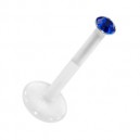 Piercing Madonna Stud Bioflex Push-Fit Bleu Foncé