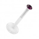 Piercing Madonna Stud Bioflex Push-Fit Violet