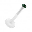 Piercing Madonna Stud Bioflex Push-Fit Vert Foncé
