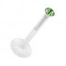 Piercing Madonna Stud Bioflex Push-Fit Vert Clair