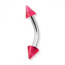 Arcade Acrylique Rouge Scintillant Piques