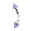 Arcade Acrylique Bleu Clair Scintillant Piques