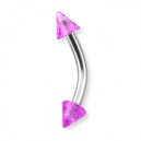 Arcade Acrylique Violet Scintillant Piques