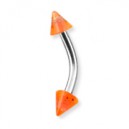 Arcade Acrylique Orange Scintillant Piques
