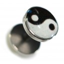 Faux Plug Acier Chirurgical 316L Logo Ying-Yang