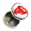 Faux Plug Acier Chirurgical 316L Logo Rolling Stones