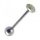 Langue Cristaux Strass Multicolores couverts d'Epoxy