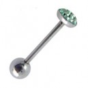 Langue Cristaux Strass Turquoises couverts d'Epoxy