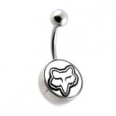 Nombril Acier 316L Logo Fox