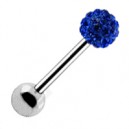 Langue Boule Cristal Bleu Foncé