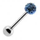 Langue Boule Cristal Bleu Clair