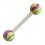 Piercing Langue Acrylique Vert / Violet