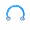 Tragus / Septum Bioplast Bleu clair Boules