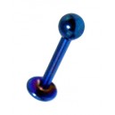 Labret / L&egrave;vre Anodis&eacute; Bleu Boule