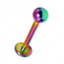 Labret / L&egrave;vre Anodis&eacute; Multicolore Boule