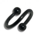 
Helix / Spirale Blackline Anodis&eacute; Noir Boules
