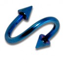 
Helix / Spirale Anodis&eacute; Bleu Piques