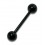Piercing Langue Blackline Anodisé Noir Boules