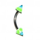 Arcade Acrylique Vagues Vert / Bleu