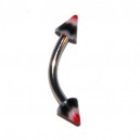 Arcade Acrylique Vagues Noir / Rouge