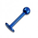 Tragus / Labret Titane Anodis&eacute; Bleu Marine Boule