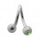Piercing Spirale Acier Chirurgical Diamant Vert Clair