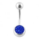 Nombril Diamants Swarovski Bleus Foncés
