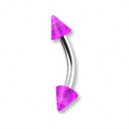 Arcade Acrylique Violet Transparent Piques