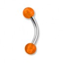 Arcade Acrylique Orange Transparent Boules