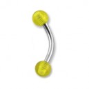 Arcade Acrylique Jaune Transparent Boules