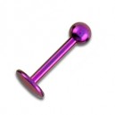 Tragus / Labret Titane Anodis&eacute; Rose Boule