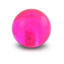 Boule Acrylique Rose Transparente UV Seule