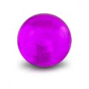 Boule Acrylique Violette Transparente UV Seule