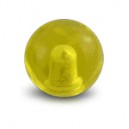 Boule Acrylique Jaune Transparente UV Seule