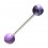 Piercing Langue Violet / Noir