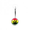 Nombril Acrylique Transparent Ganja