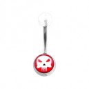 Nombril Acrylique Transparent The Punisher