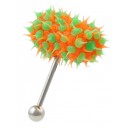 Piercing Vibrant Langue Vib-Bell Silicone Vert / Orange