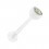 Piercing Langue Bioflex Blanc Diamant
